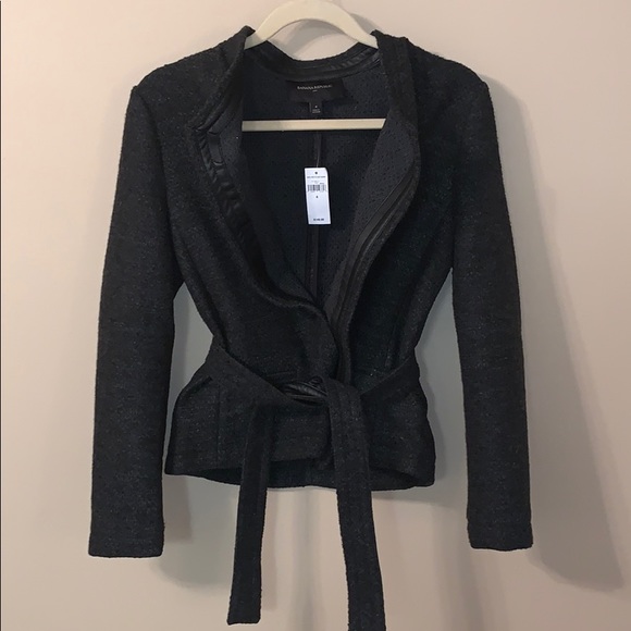 Banana Republic Jackets & Blazers - NWT Charcoal fashion jacket/blazer (89)